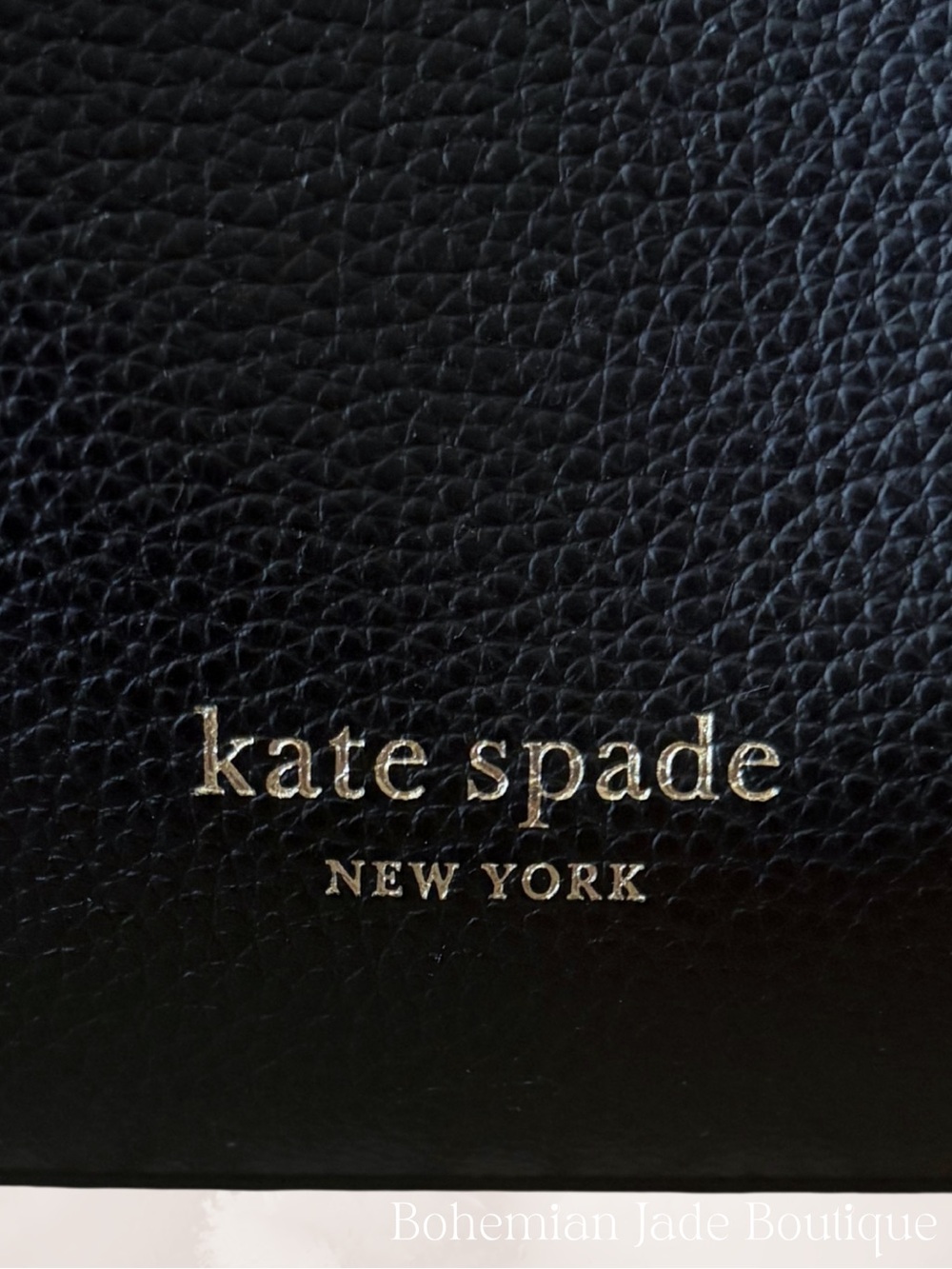 Kate Spade Eva Large Bucket Bag Black Pebbled Leather Drawstring Crossbody Purse - Picture 7 of 7